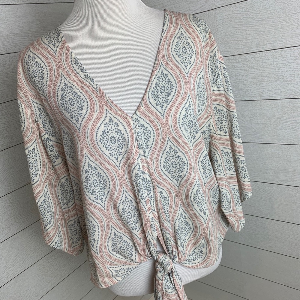 Lovestich Tie Front Top